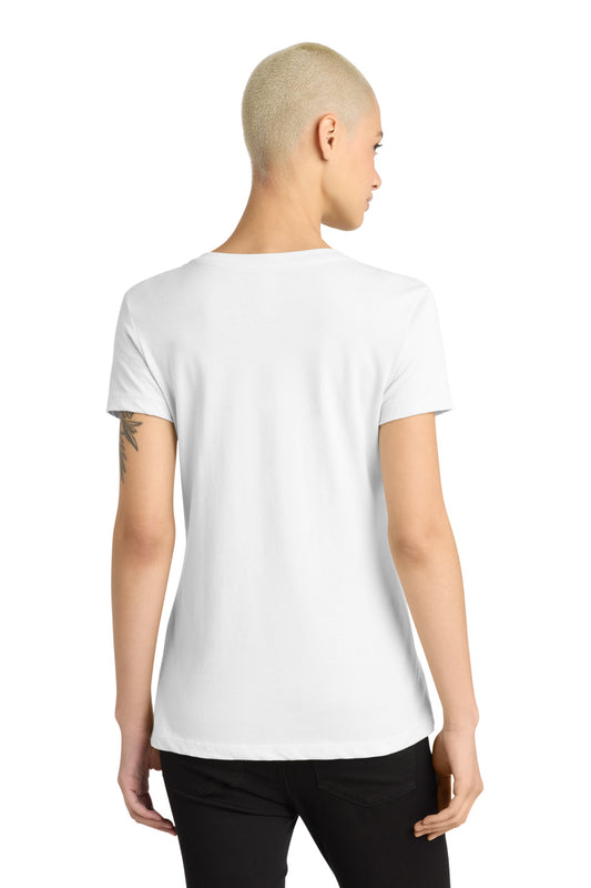 District - Women's Perfect Weight V-Neck Tee DM1170L Bright White