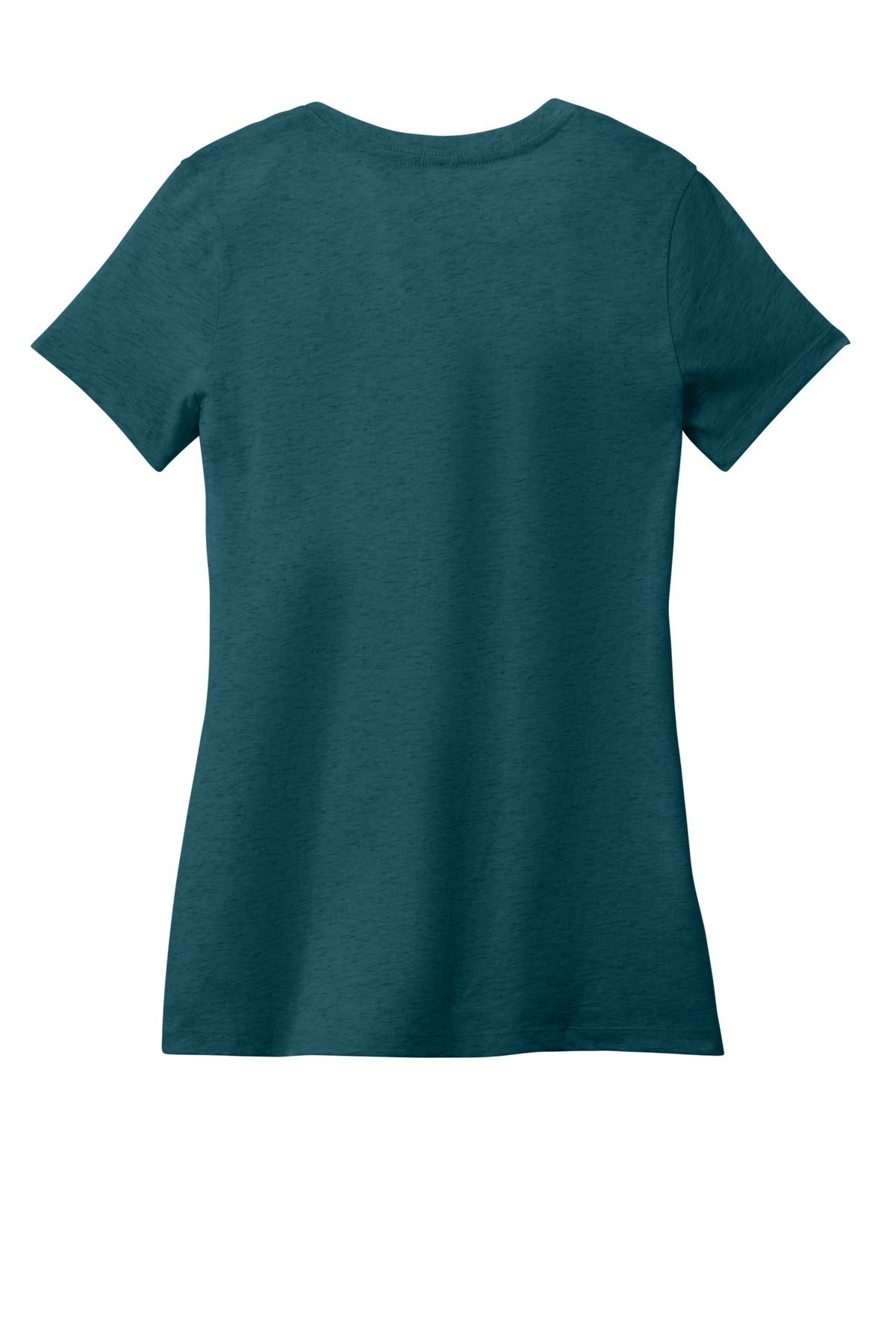 District - Women's Perfect Weight V-Neck Tee DM1170L Caribbean Blue Heather