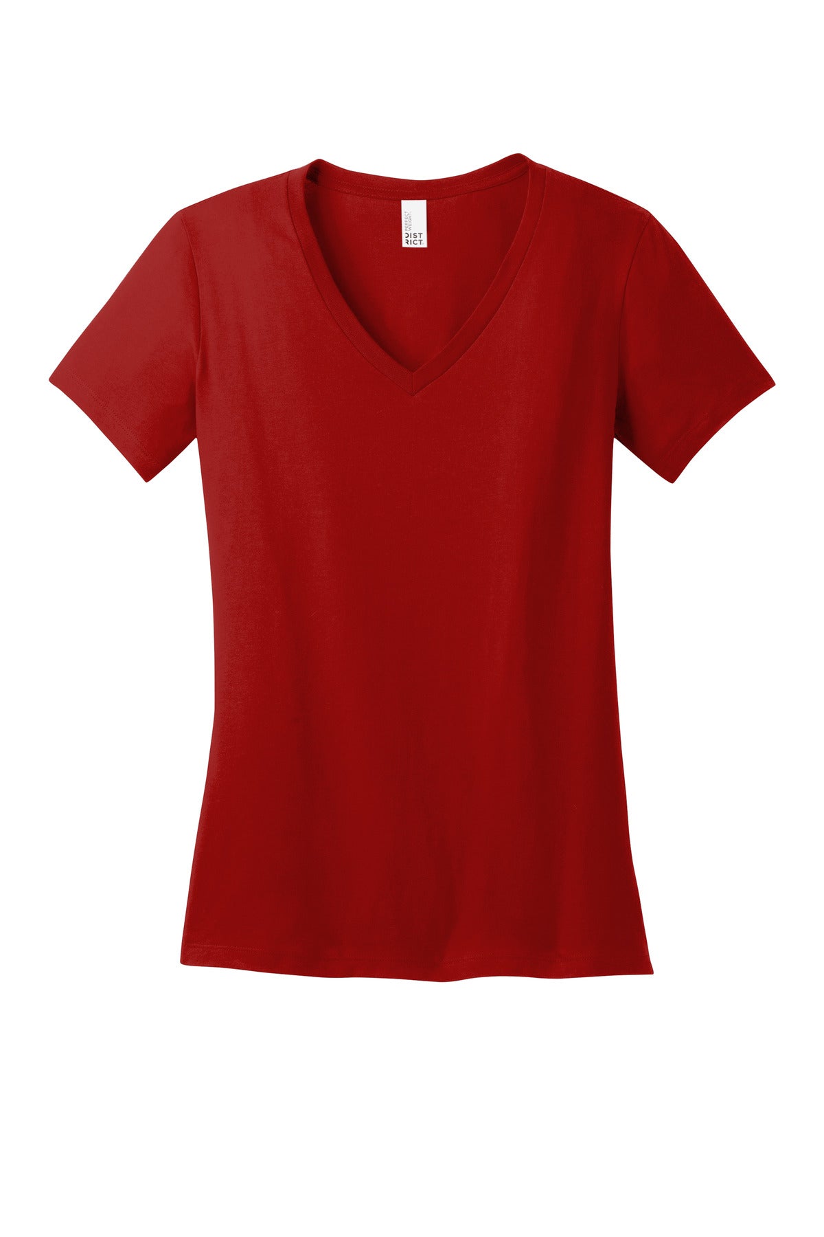 District - Women's Perfect Weight V-Neck Tee DM1170L Classic Red
