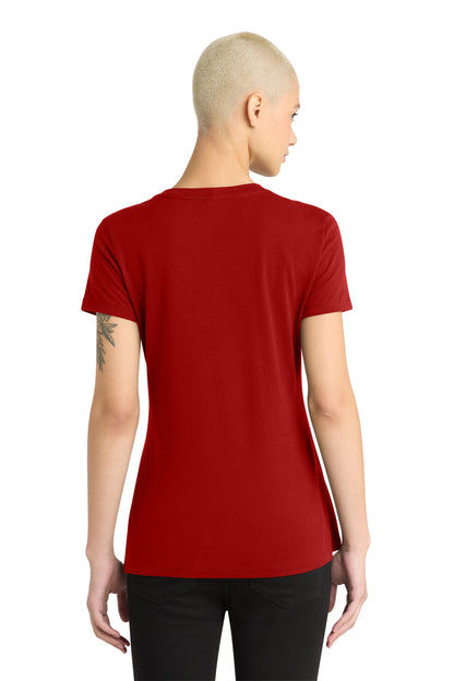 District - Women's Perfect Weight V-Neck Tee DM1170L Classic Red