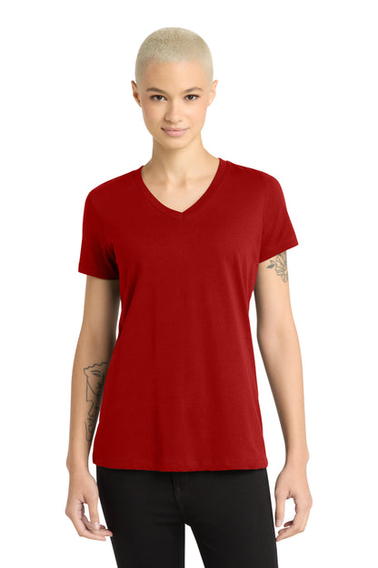 District - Women's Perfect Weight V-Neck Tee DM1170L Classic Red