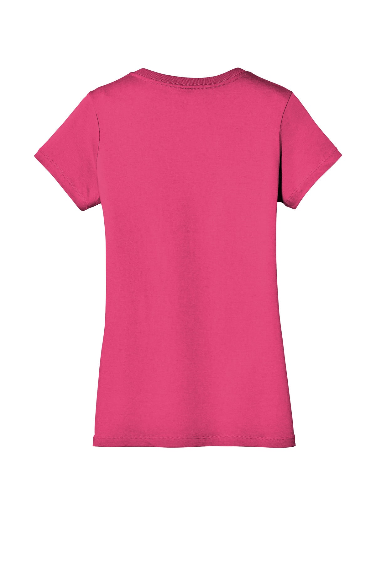 District - Women's Perfect Weight V-Neck Tee DM1170L Dark Fuchsia
