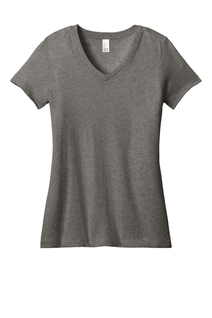 District - Women's Perfect Weight V-Neck Tee DM1170L Heathered Charcoal