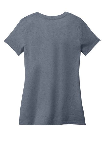 District - Women's Perfect Weight V-Neck Tee DM1170L Heathered Navy