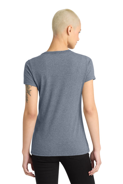 District - Women's Perfect Weight V-Neck Tee DM1170L Heathered Navy