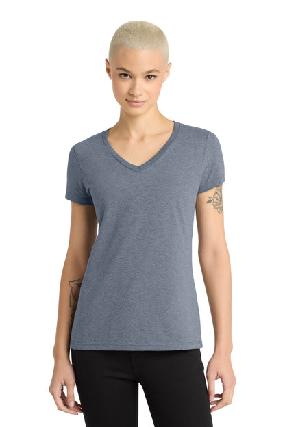 District - Women's Perfect Weight V-Neck Tee DM1170L Heathered Navy