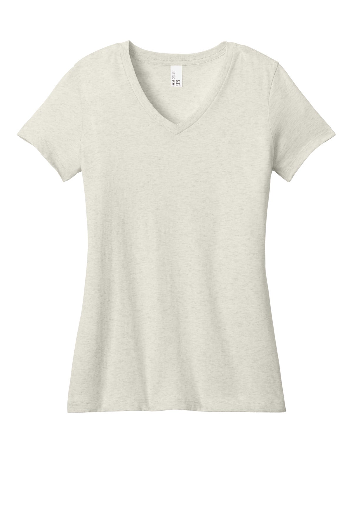District - Women's Perfect Weight V-Neck Tee DM1170L Oatmeal Heather