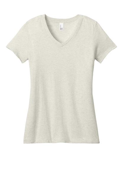 District - Women's Perfect Weight V-Neck Tee DM1170L Oatmeal Heather