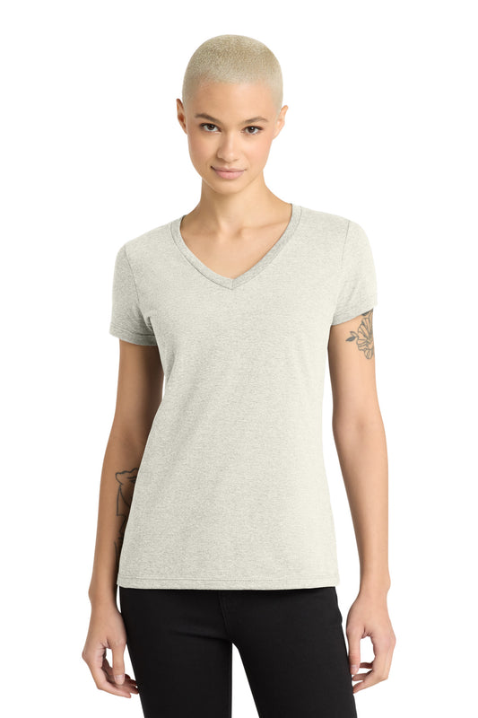 District - Women's Perfect Weight V-Neck Tee DM1170L Oatmeal Heather