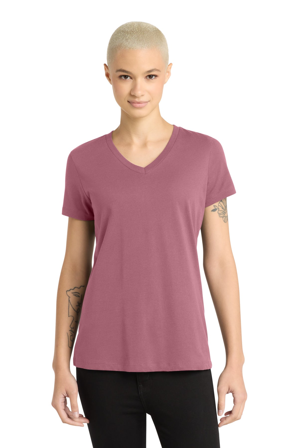 District - Women's Perfect Weight V-Neck Tee DM1170L Orchid Haze
