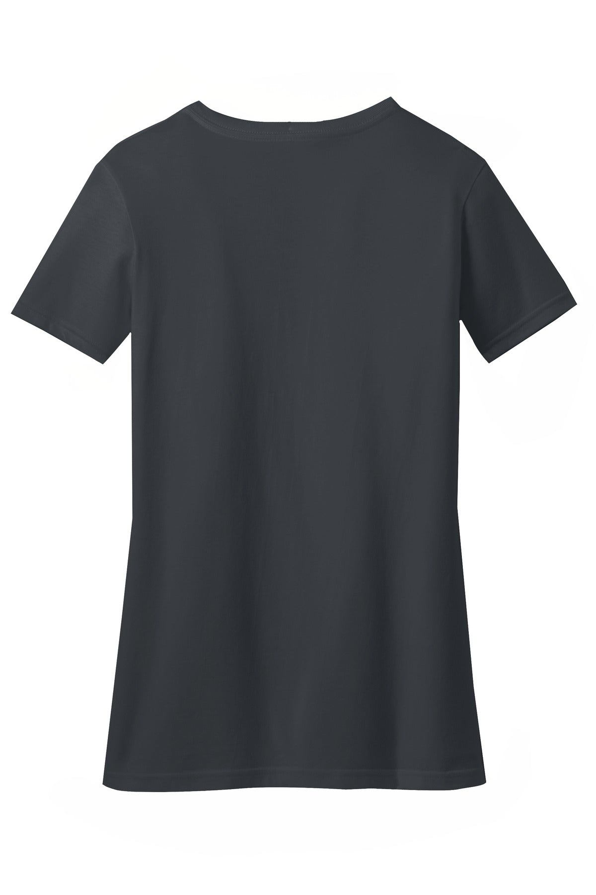 District Women's Perfect Blend CVC V-Neck Tee DM1190L Charcoal