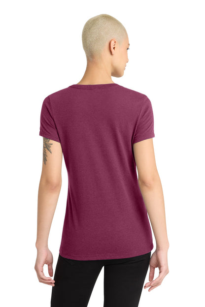 District Women's Perfect Blend CVC V-Neck Tee DM1190L image 2