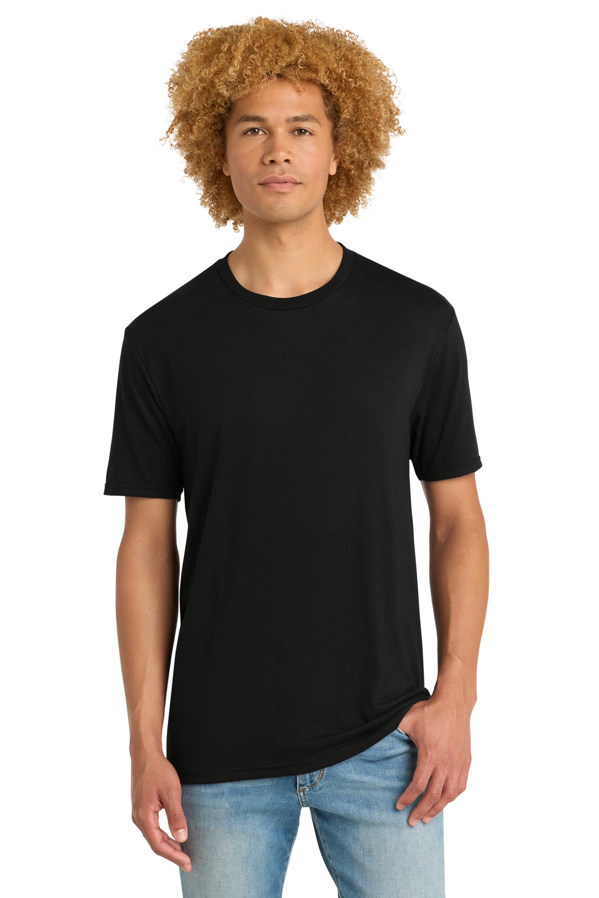 District Perfect Tri DTG Tee DM130DTG Black