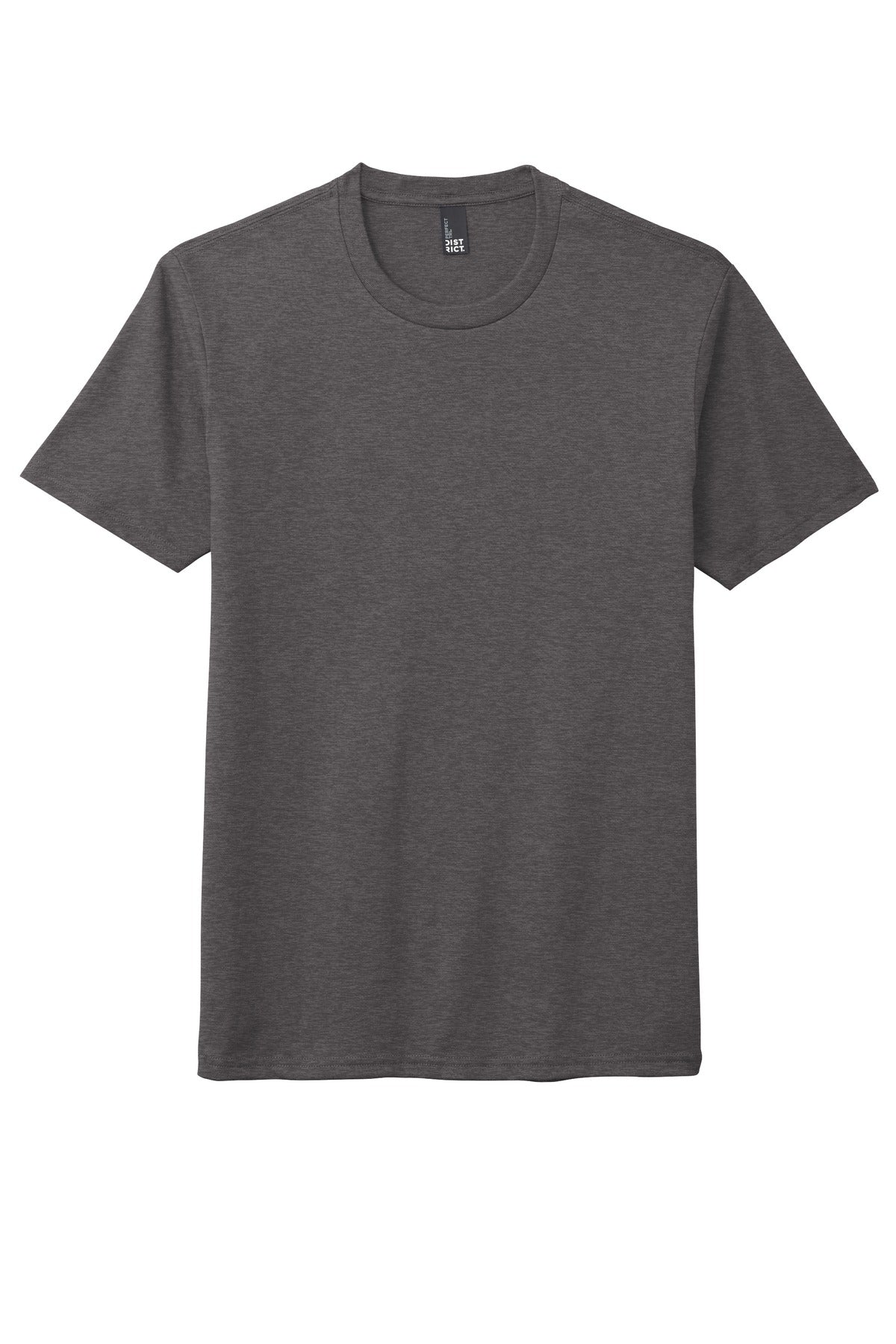 District Perfect Tri DTG Tee DM130DTG Heathered Charcoal