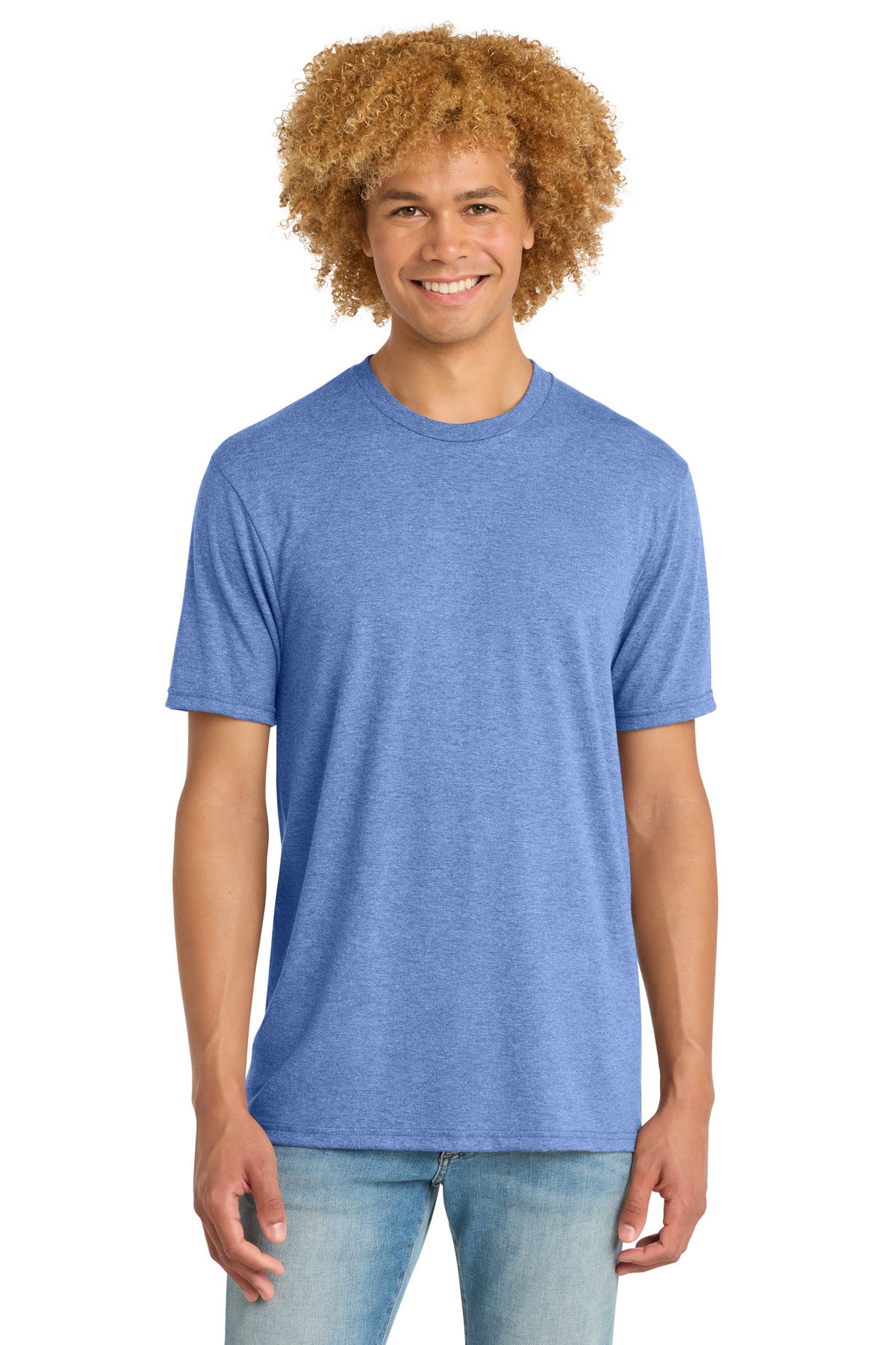 District Perfect Tri DTG Tee DM130DTG Maritime Frost