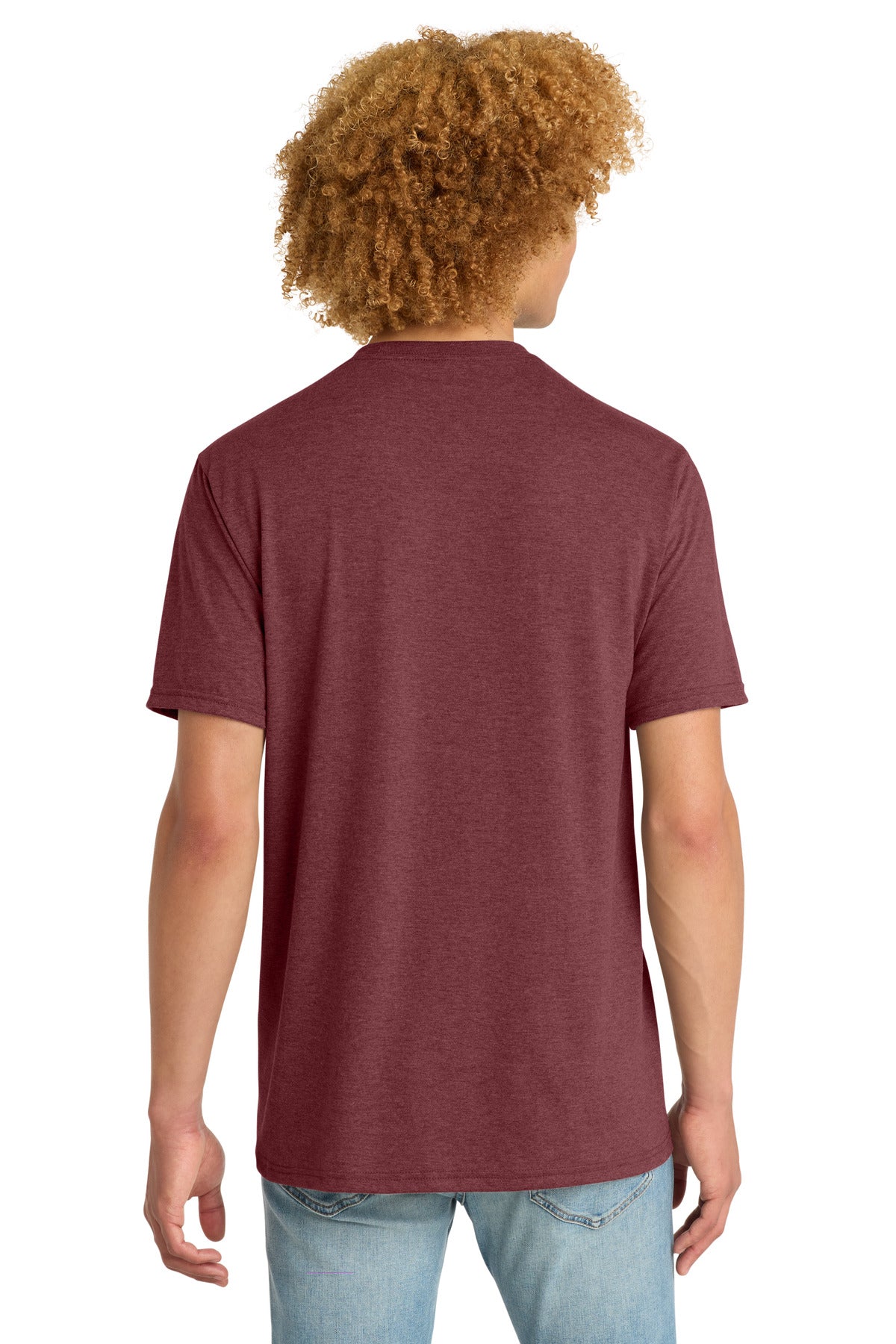 District Perfect Tri DTG Tee DM130DTG Maroon Frost