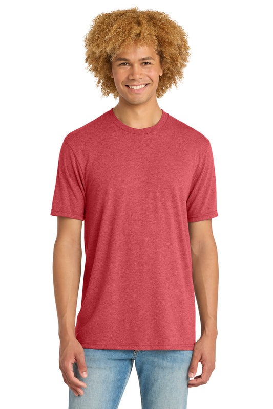 District Perfect Tri DTG Tee DM130DTG Red Frost