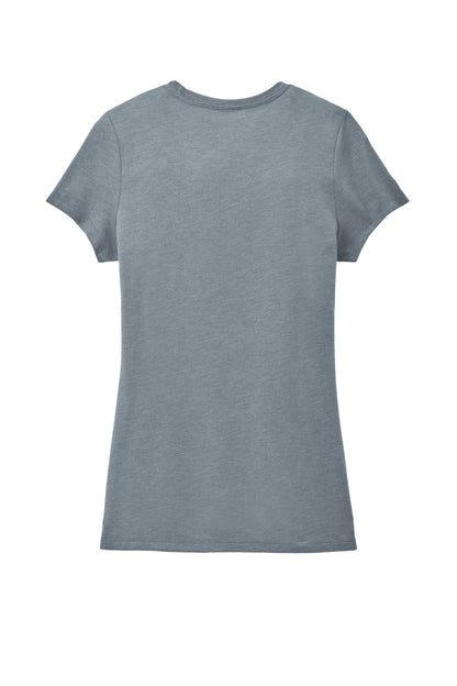 District Women's Perfect Tri Tee DM130L Flint Blue Heather