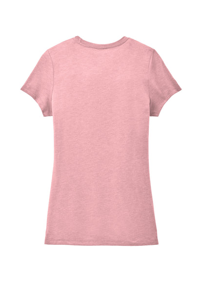 District Women's Perfect Tri Tee DM130L Wisteria Heather