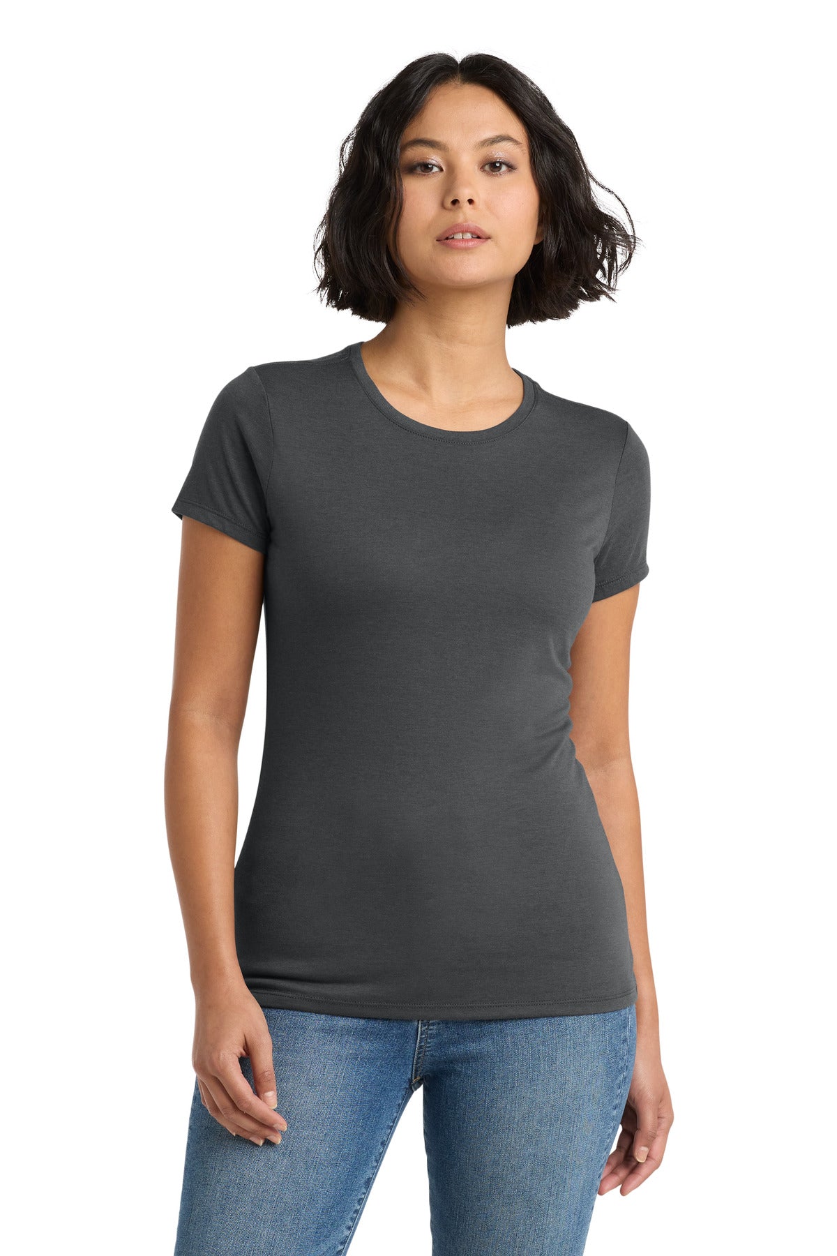 District Women's Perfect Tri Tee DM130L Charcoal