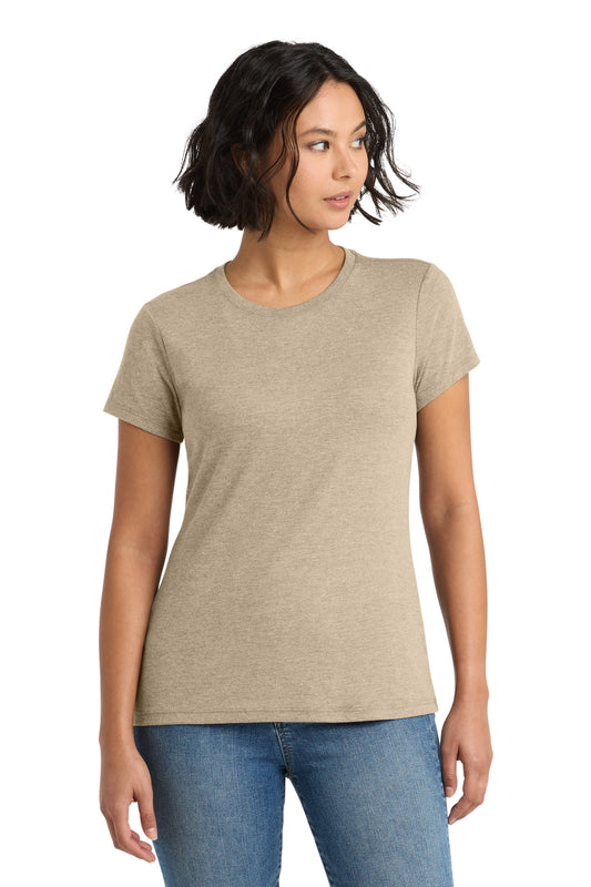District Women's Perfect Tri Tee DM130L Desert Tan Heather