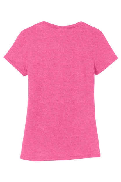 District Women's Perfect Tri Tee DM130L Fuchsia Frost