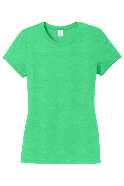 District Women's Perfect Tri Tee DM130L Green Frost