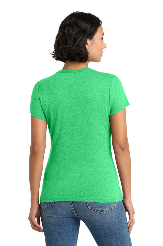District Women's Perfect Tri Tee DM130L Green Frost