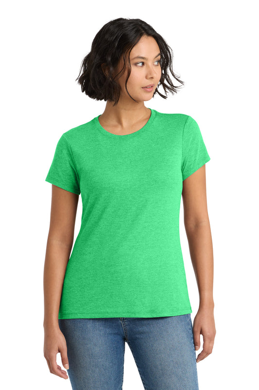 District Women's Perfect Tri Tee DM130L Green Frost