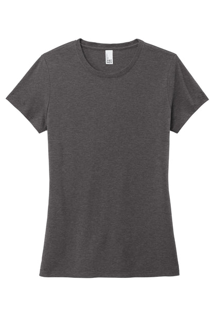 District Women's Perfect Tri Tee DM130L Heathered Charcoal