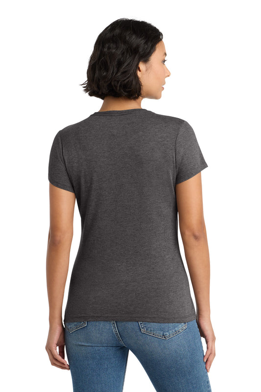 District Women's Perfect Tri Tee DM130L Heathered Charcoal