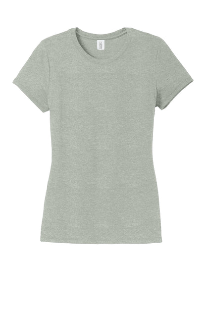 District Women's Perfect Tri Tee DM130L Heathered Grey