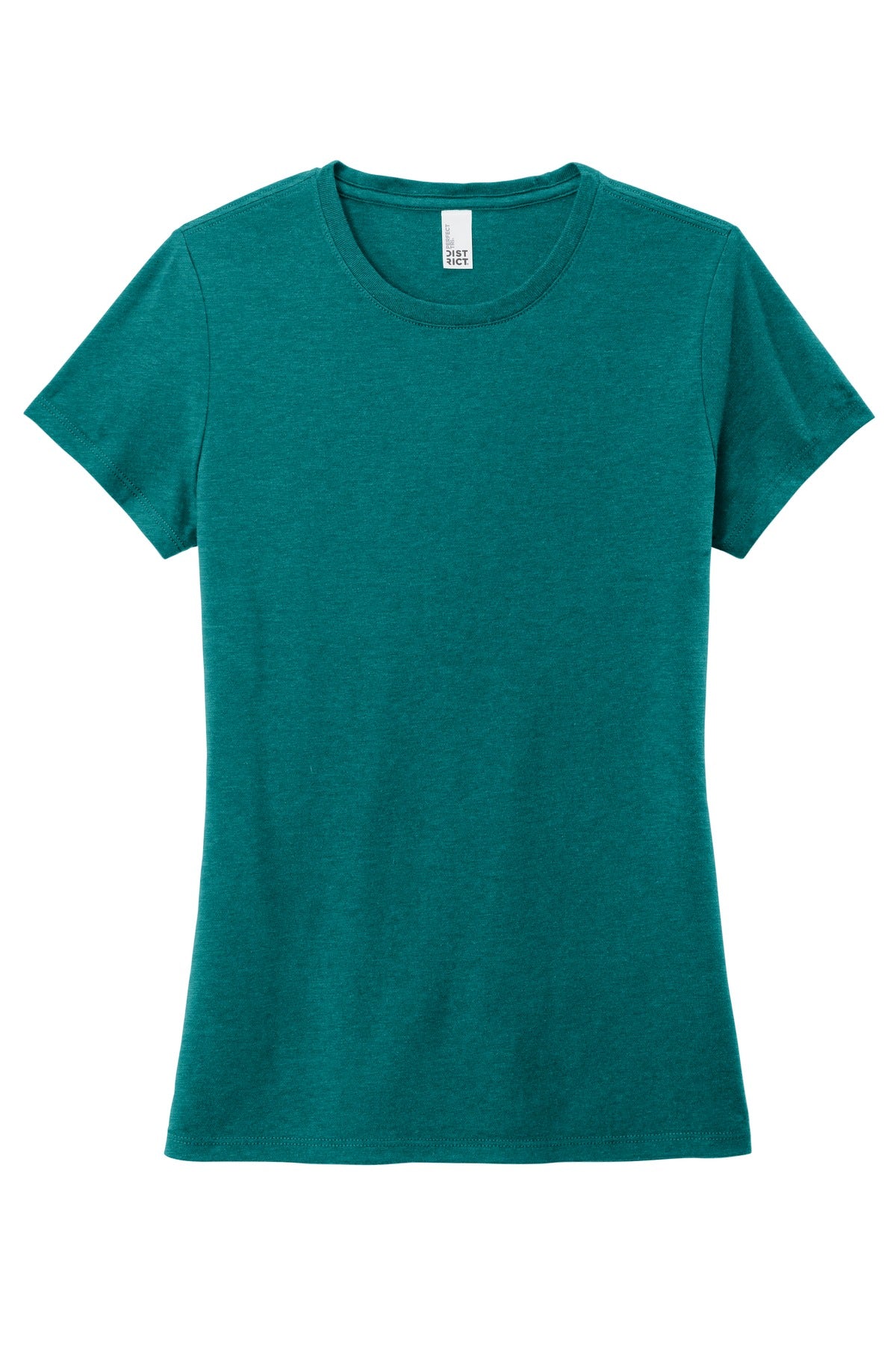 District Women's Perfect Tri Tee DM130L Heathered Teal