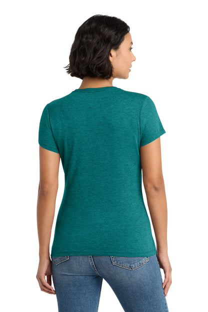 District Women's Perfect Tri Tee DM130L Heathered Teal