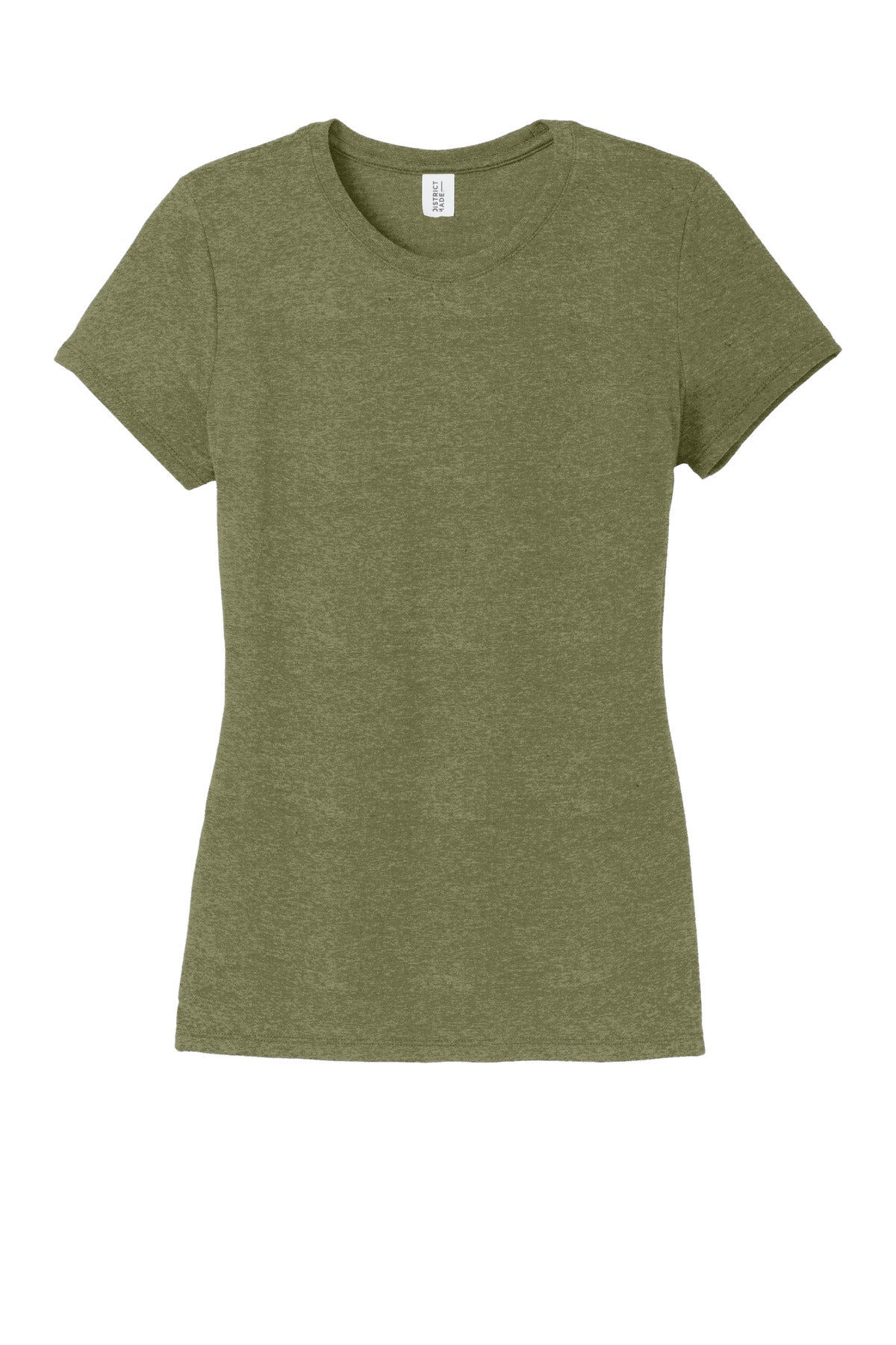 District Women's Perfect Tri Tee DM130L Military Green Frost