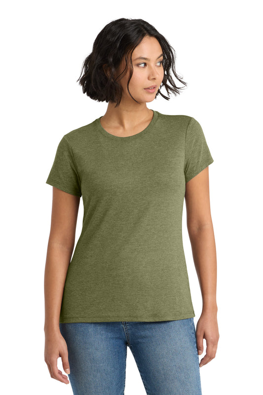 District Women's Perfect Tri Tee DM130L Military Green Frost