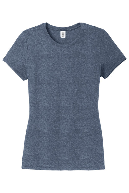 District Women's Perfect Tri Tee DM130L Navy Frost