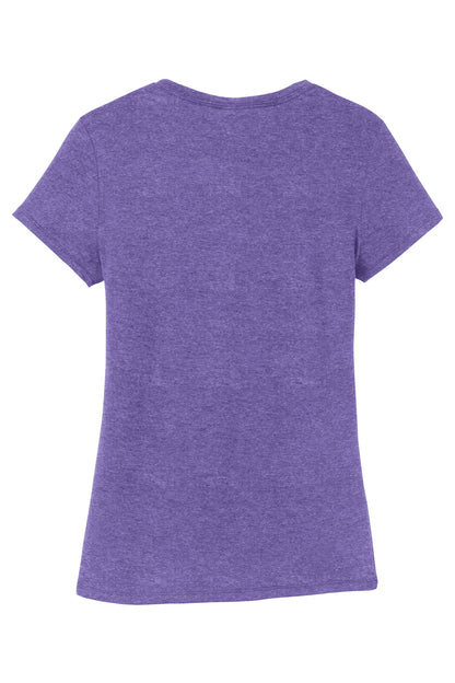 District Women's Perfect Tri Tee DM130L Purple Frost