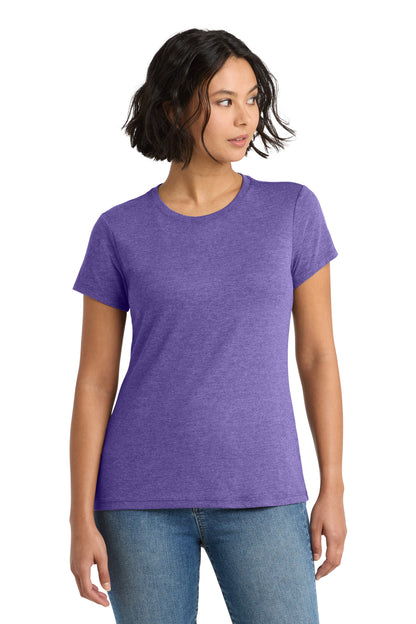 District Women's Perfect Tri Tee DM130L Purple Frost