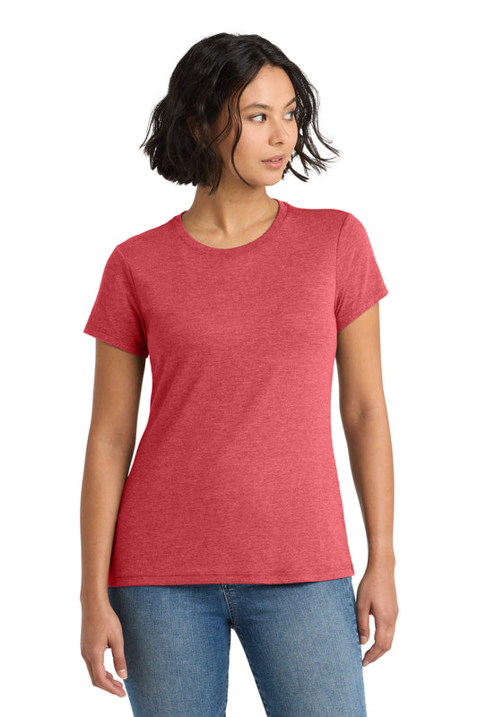 District Women's Perfect Tri Tee DM130L Red Frost