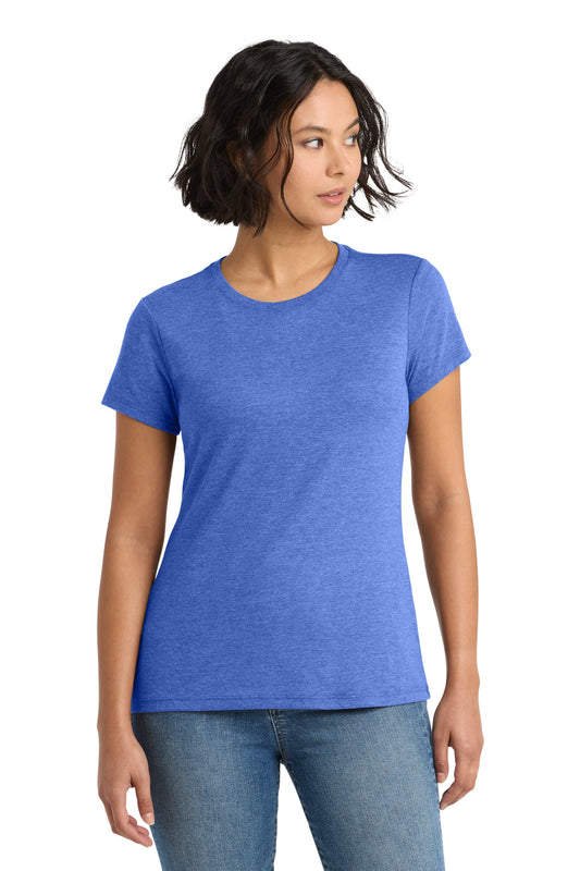 District Women's Perfect Tri Tee DM130L Royal Frost