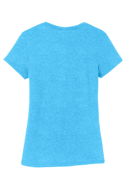 District Women's Perfect Tri Tee DM130L Turquoise Frost