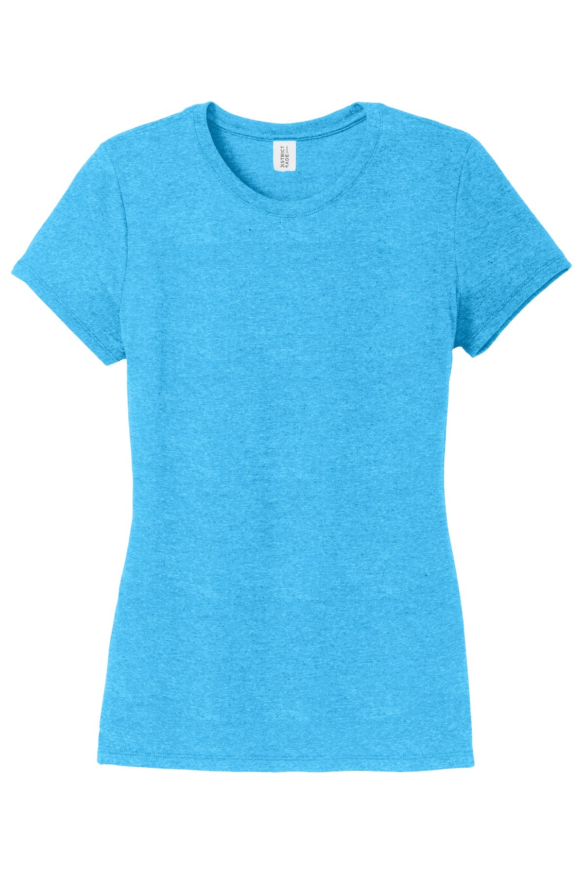 District Women's Perfect Tri Tee DM130L Turquoise Frost