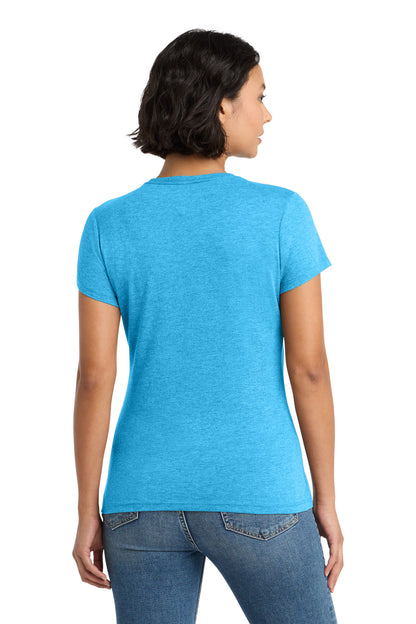 District Women's Perfect Tri Tee DM130L Turquoise Frost