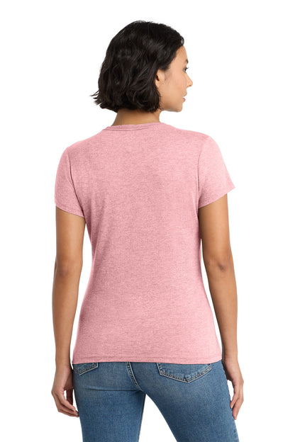 District Women's Perfect Tri Tee DM130L Wisteria Heather