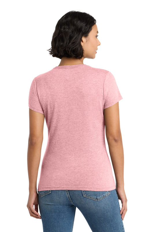 District Women's Perfect Tri Tee DM130L Wisteria Heather