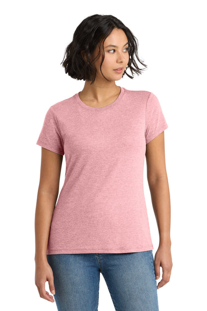 District Women's Perfect Tri Tee DM130L Wisteria Heather