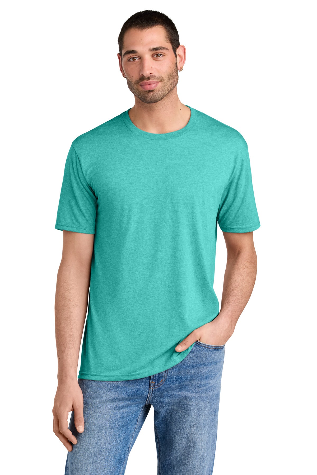 District Perfect TriTee DM130 Aqua Heather