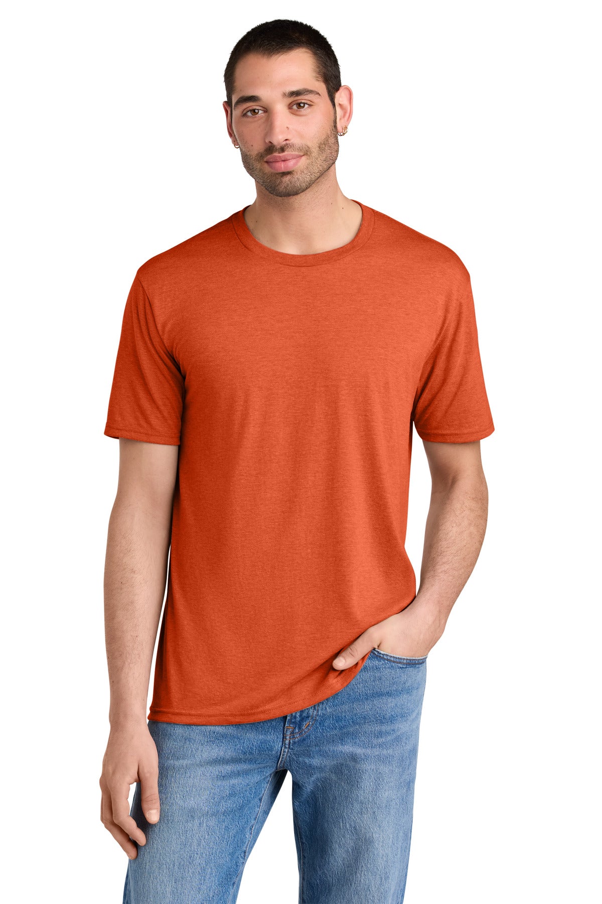 District Perfect TriTee DM130 Deep Orange Heather