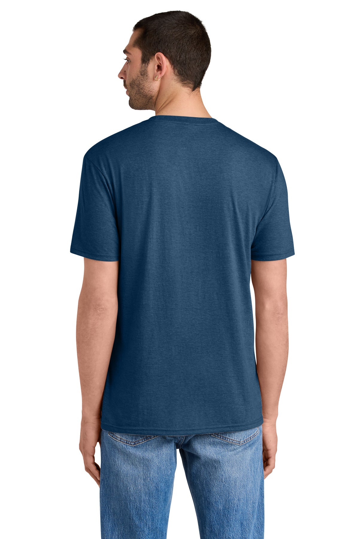 District Perfect TriTee DM130 Heathered Neptune Blue